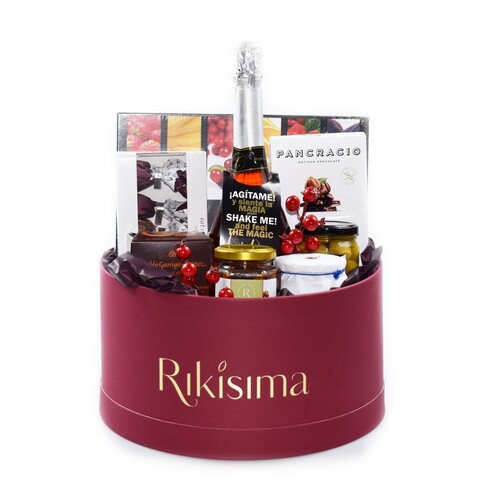 Подарочный набор деликатесный с вином 0% Клоудем 