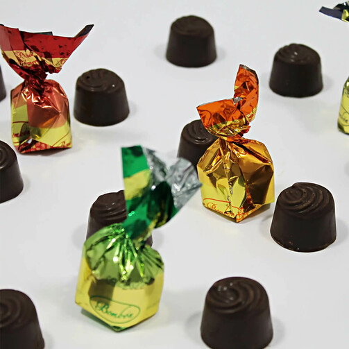 Ассорти конфет из молочного шоколада с кремовой начинкой 500г  (арт. XCL0023)