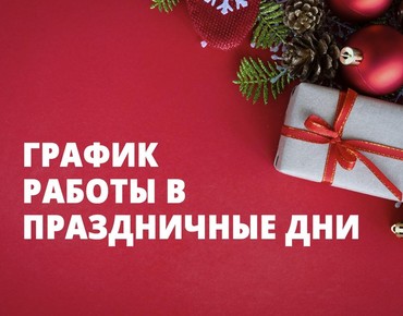 График работы в период Новогодних праздников