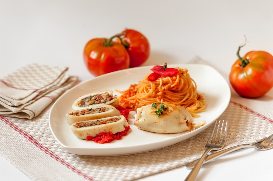 Фаршированные кальмары