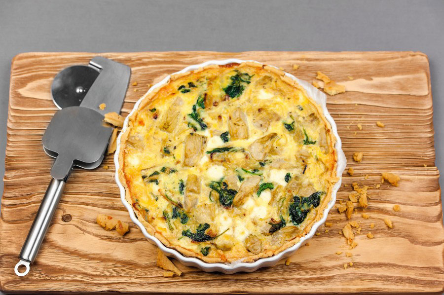 Пирог с артишоками и шпинатом Пирог с артишоками и шпинатом