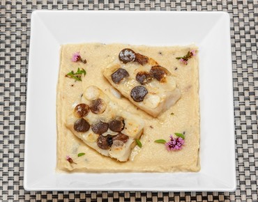 Тюрбо с сельдереем и трюфелем