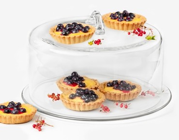 Черничные тарталетки с лаймовым кремом